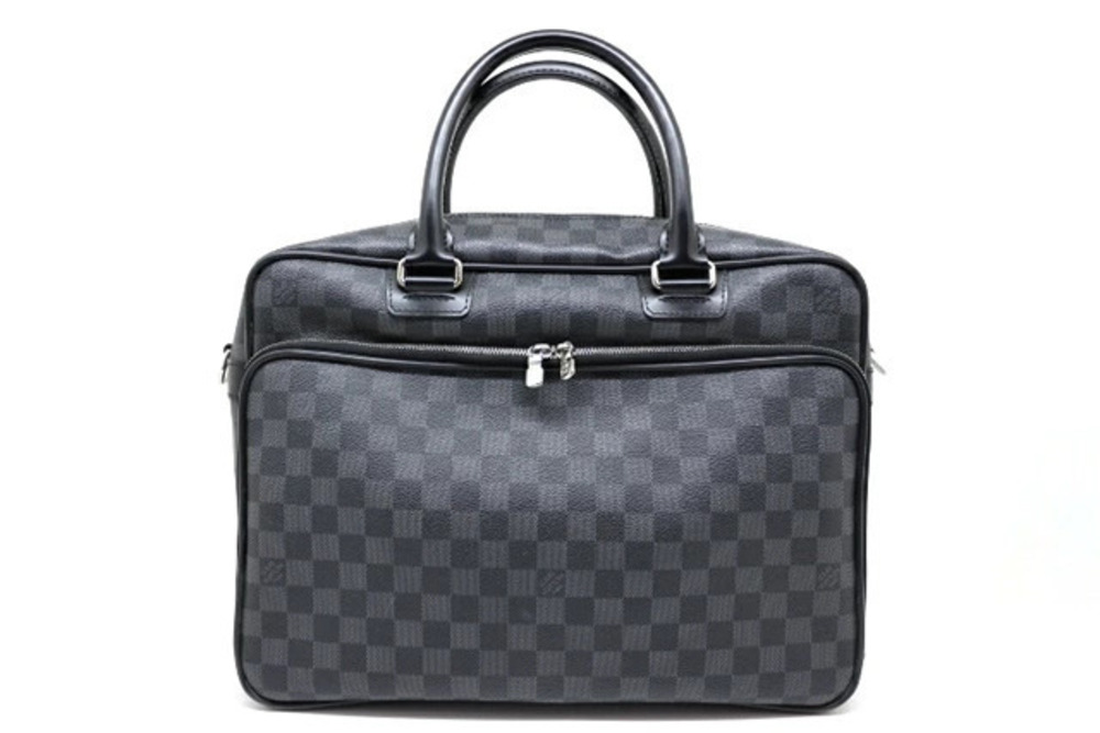LOUIS VUITTON Bag Business Shoulder Icare Damier Graphite Black